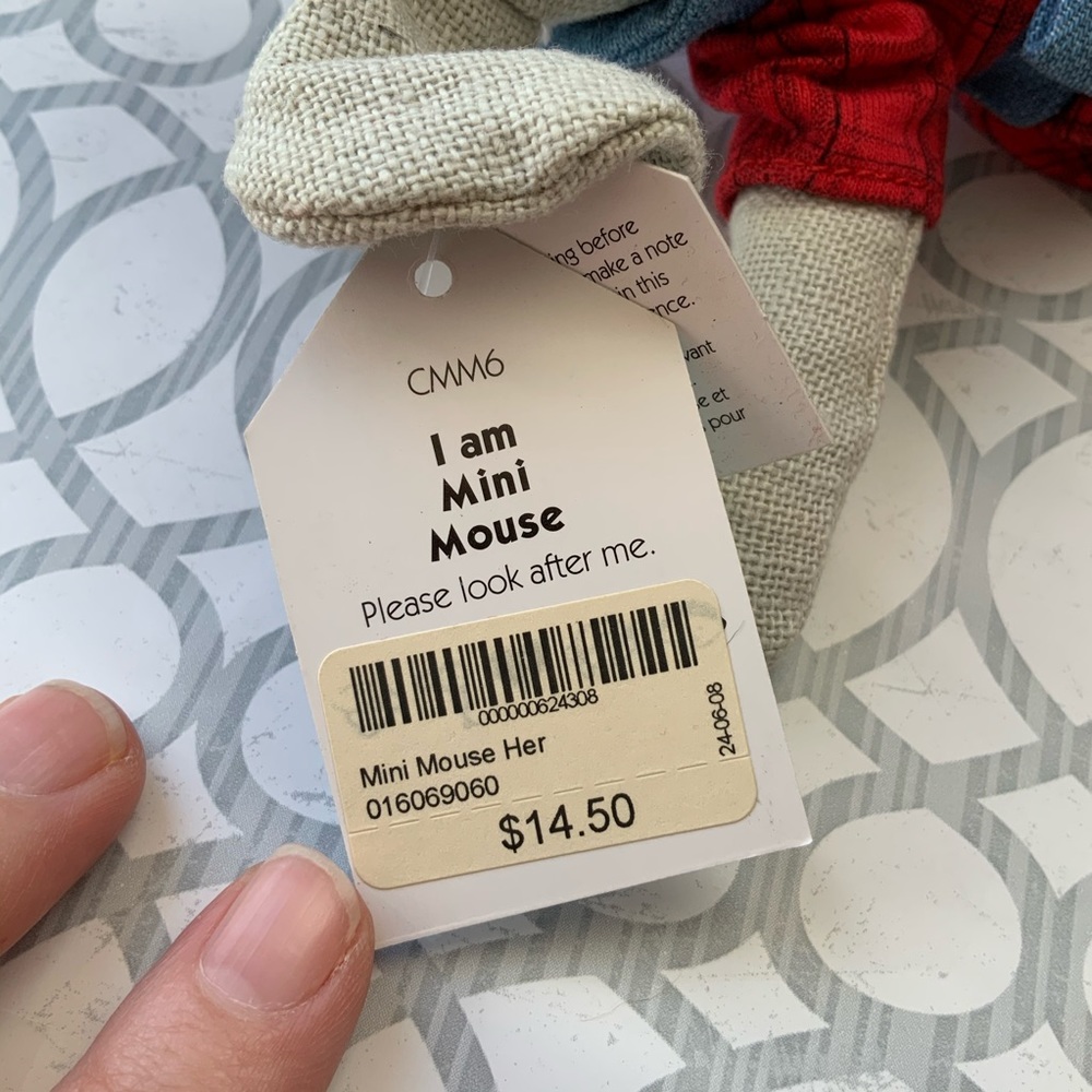 Jellycat London Mini Mouse - ONLY 1 left - Picture 4 of 4